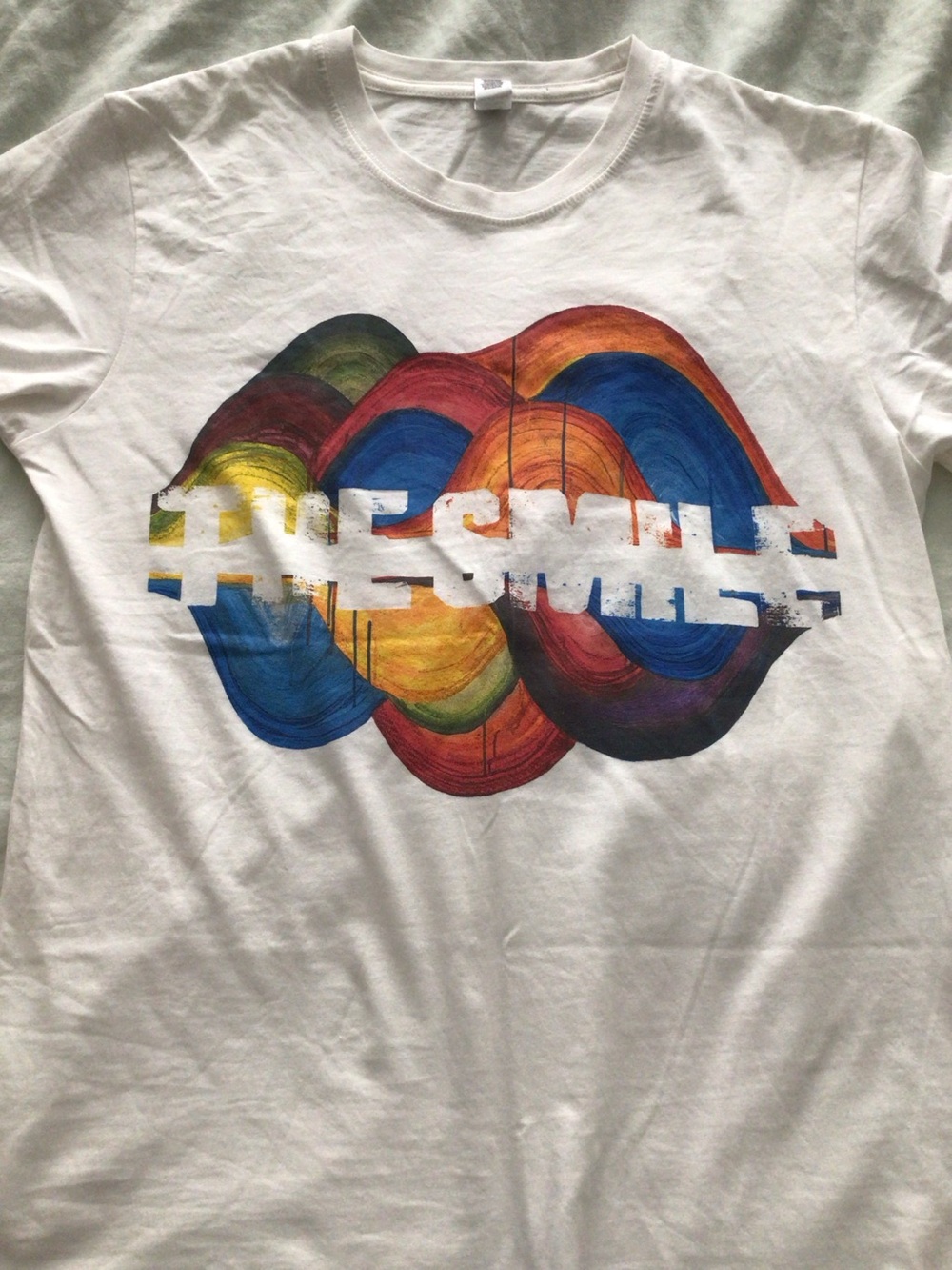 RARE The Smile Radiohead 2022 US Tour T-Shirt White Small / Med 19x26.5